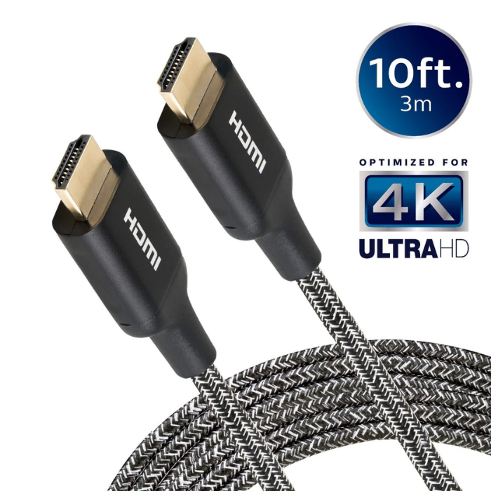 HDMI Cable - 10ft, 4K@60Hz, High-Speed 18Gbps, HDMI 2.0